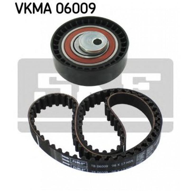 VKMA 06009 SKF Комплект (ремінь+ролики)